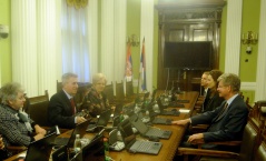 12 February 2013 The members of the Parliamentary Friendship Group with Sweden in meeting the Swedish Ambassador to Serbia